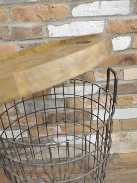 Storage Basket With Table Top