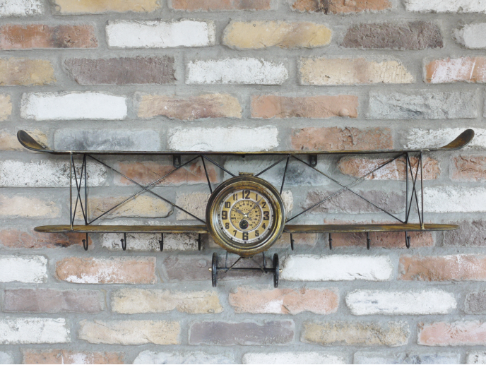 Aeroplane Wall Clock with hooks, Sale - Last One Left