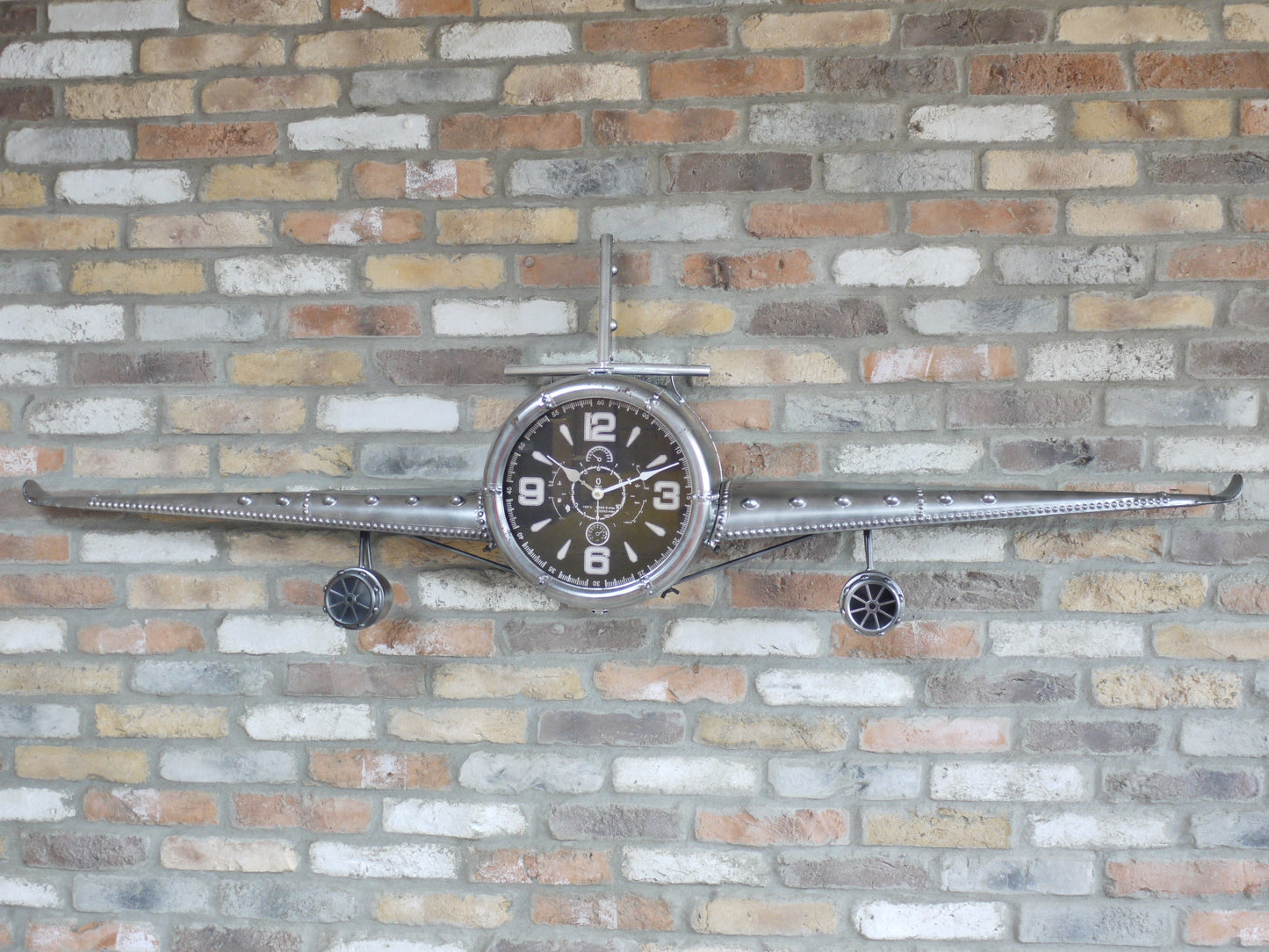 Aeroplane Wall Clock Large
