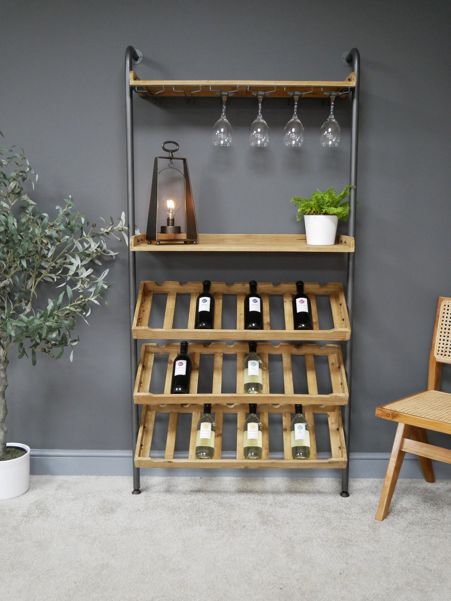 Lean To Wine Cabinet