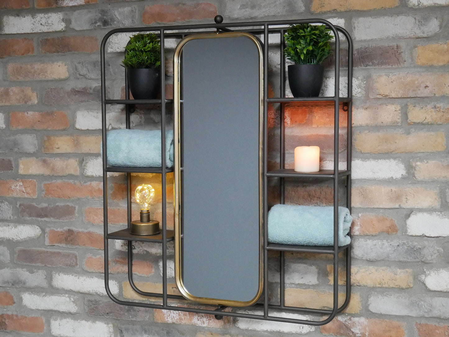 Wall Unit With Mirror
