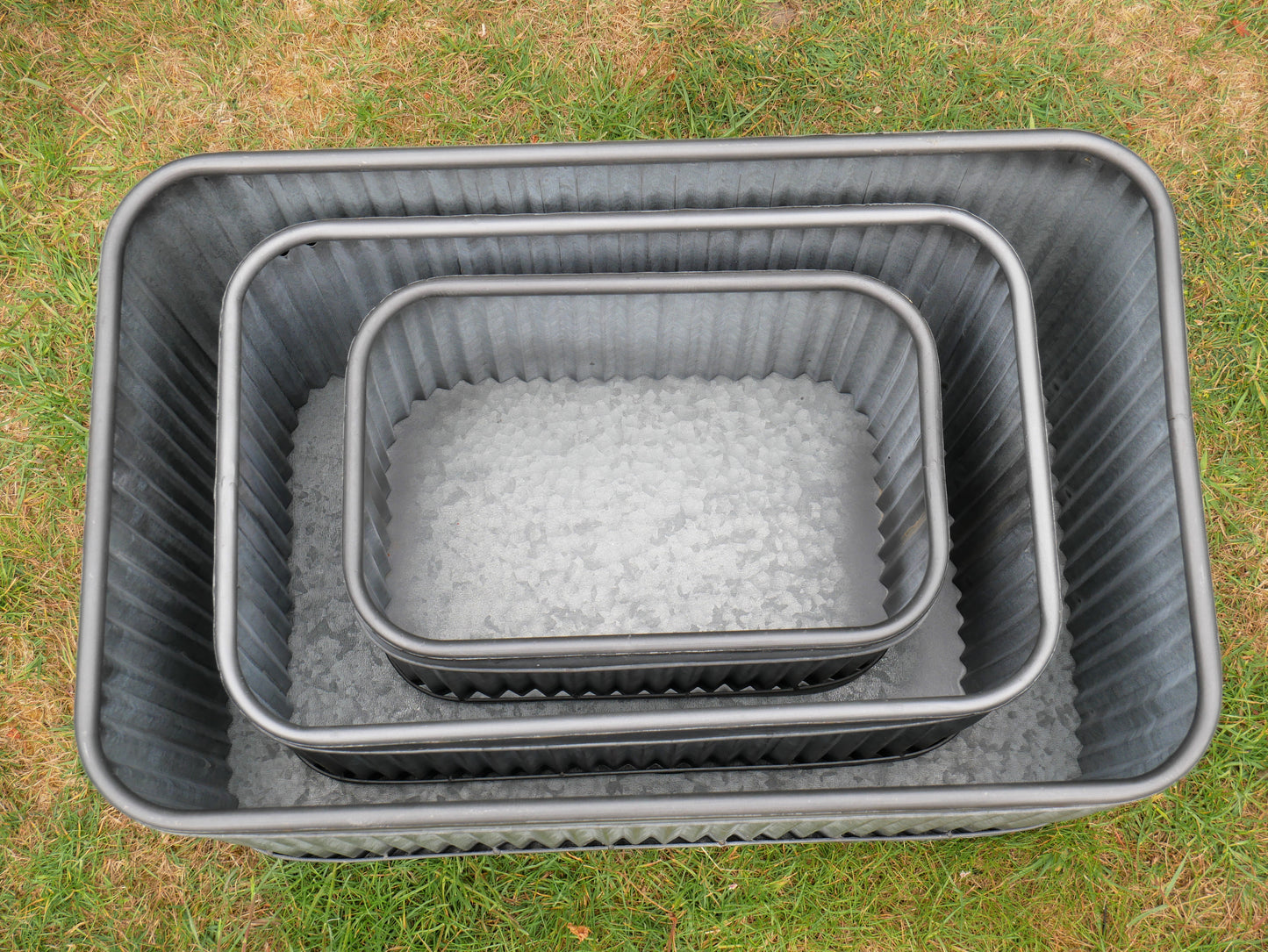 Set Of 3 Rectangle Tubs