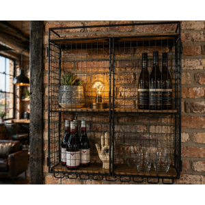 Industrial Wine Wall Unit