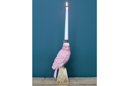 Bird Candle Holder Pink