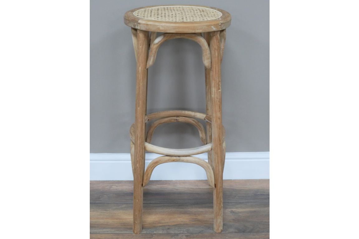 Rattan Wooden Stool