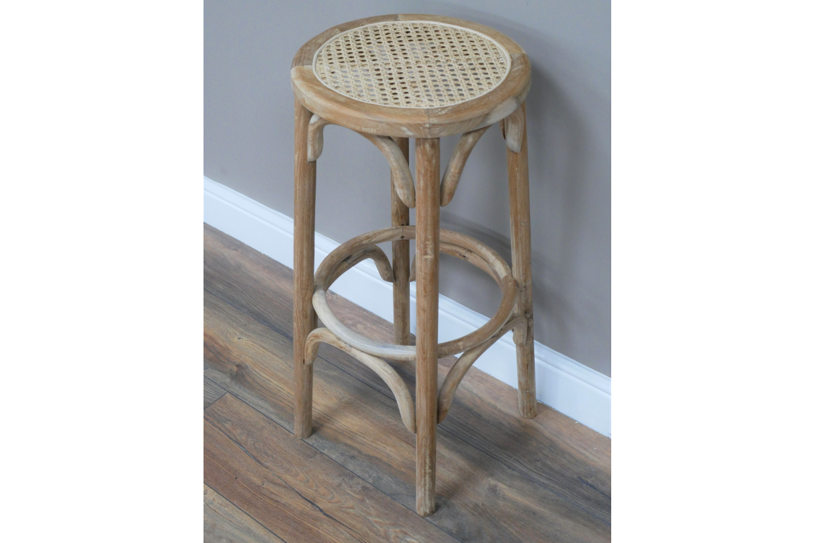 Rattan Wooden Stool