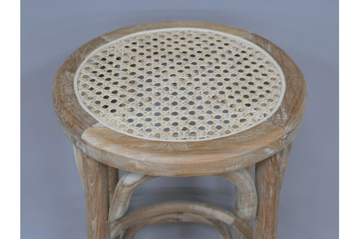 Rattan Wooden Stool