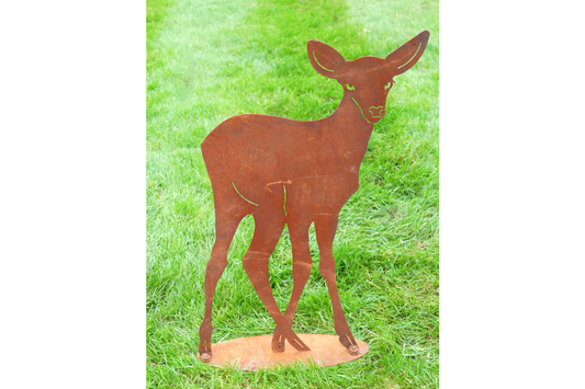 Rusty Garden Stake - Small Deer