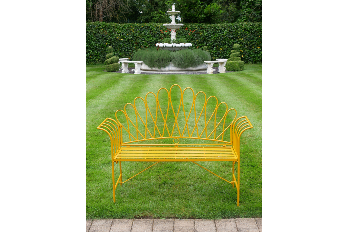 Garden Bench - Yellow