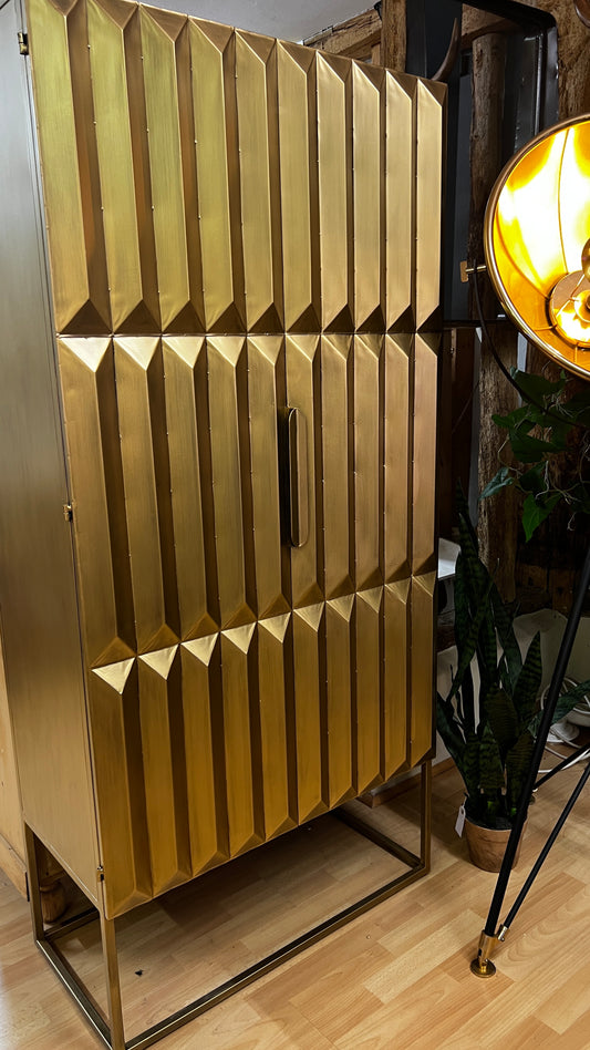 Industrial Cabinet Gold Fitzgerald Tall