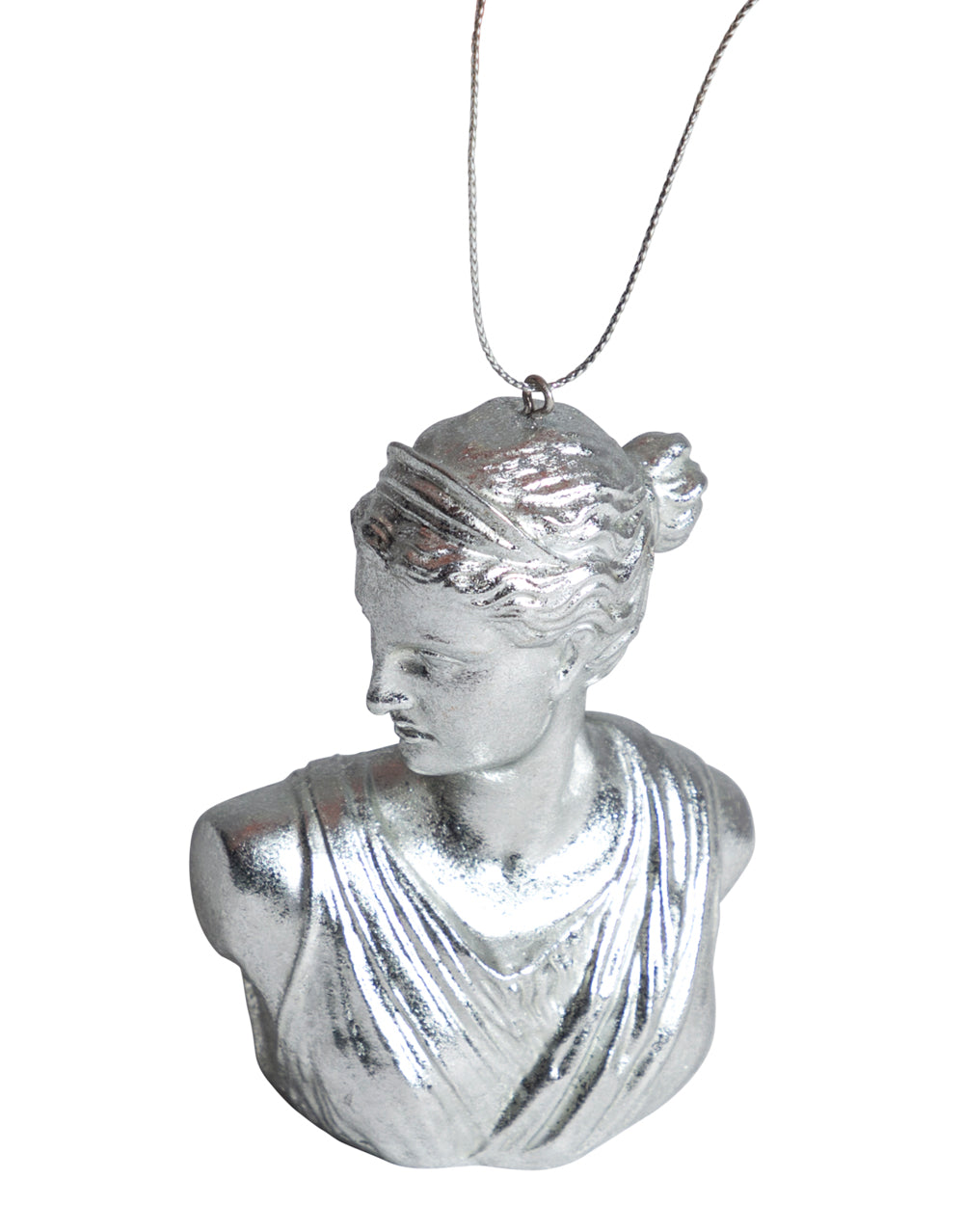 Silver Artemis Bust Hanging Decoration