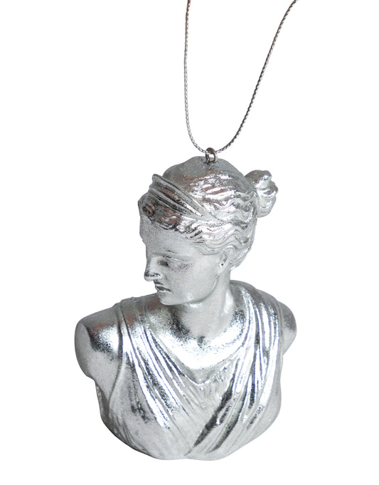Silver Artemis Bust Hanging Decoration