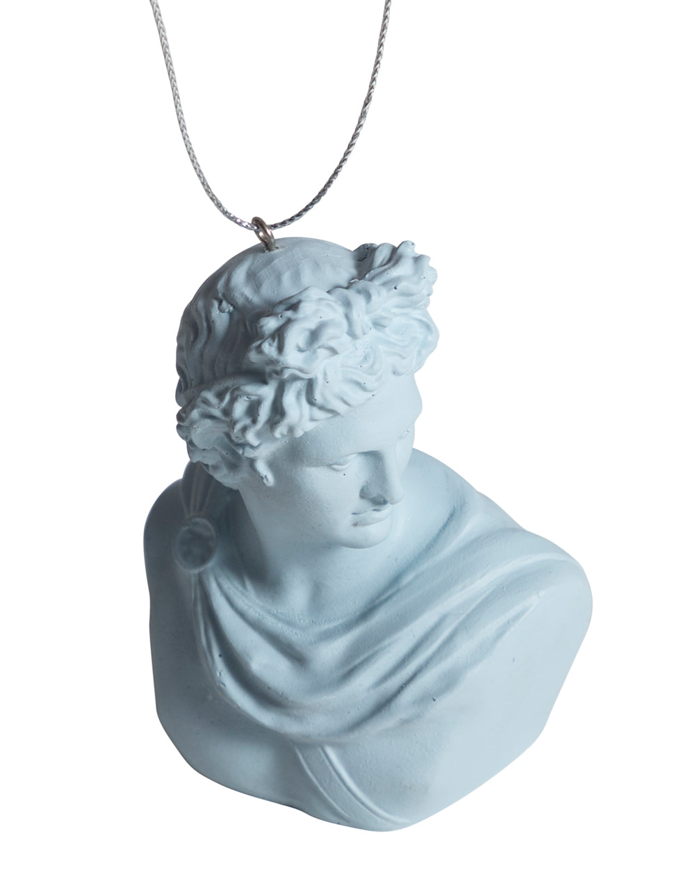 Blue Apollo Bust Hanging Decoration