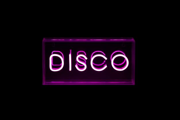 LED Neon Acrylic Light Box - Disco