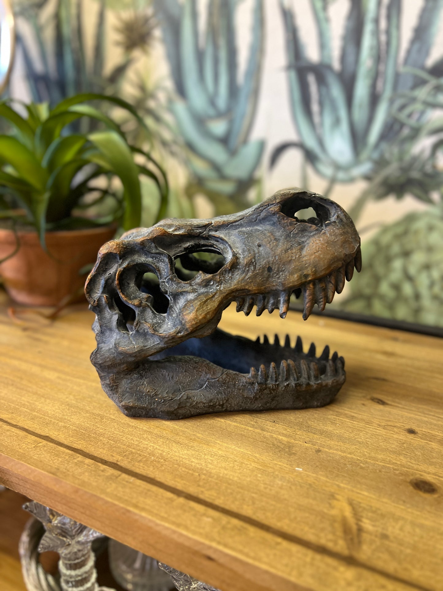 T-Rex Skull Table Decor small