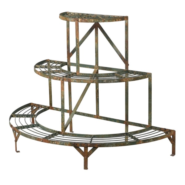 Semi Circular Three Tier Plant Stand