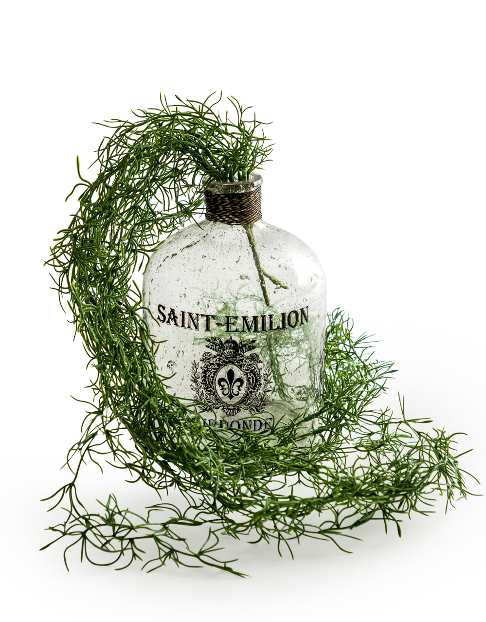 Bubbled Glass "Saint Emilion" Bottle / Vase