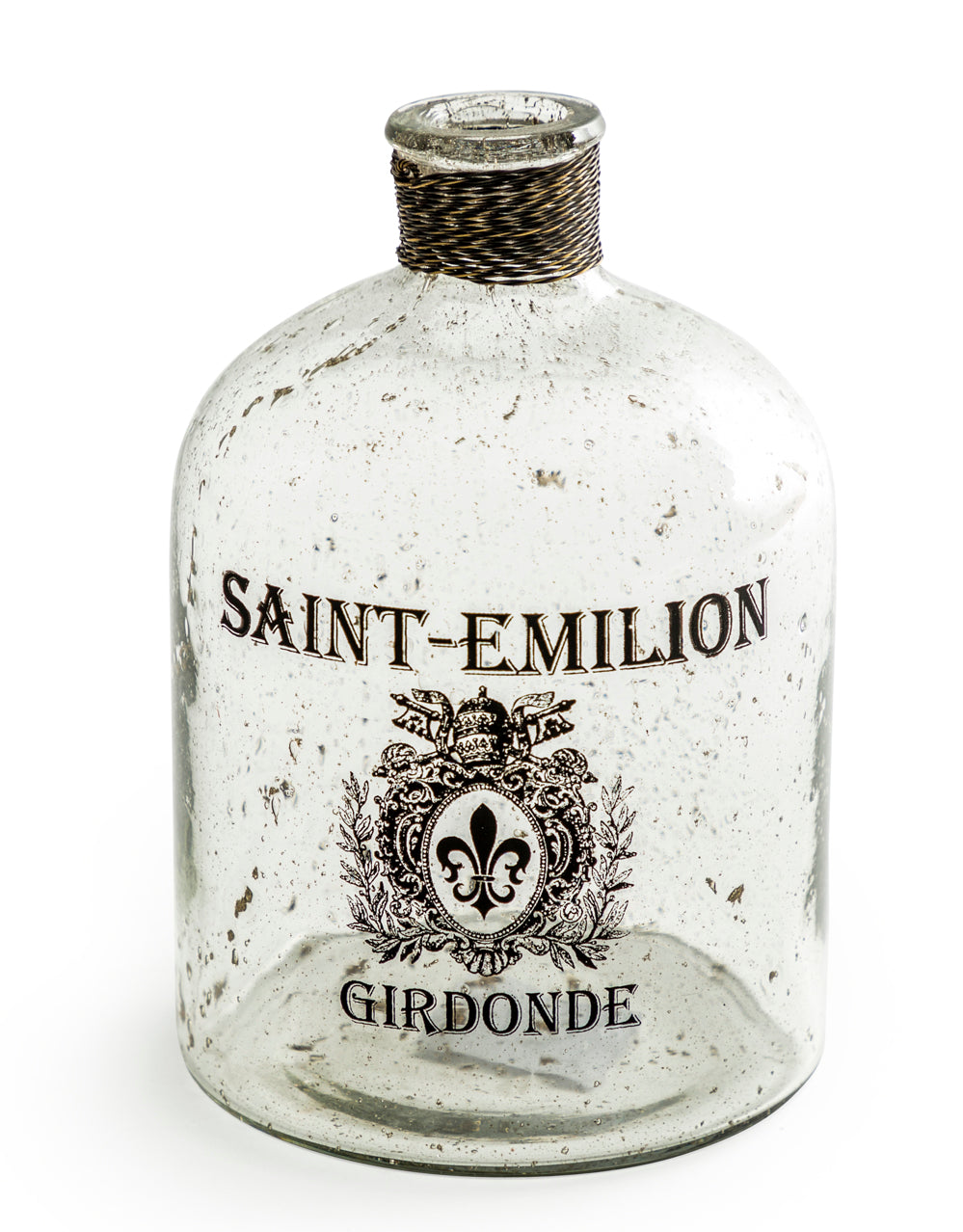Bubbled Glass "Saint Emilion" Bottle / Vase