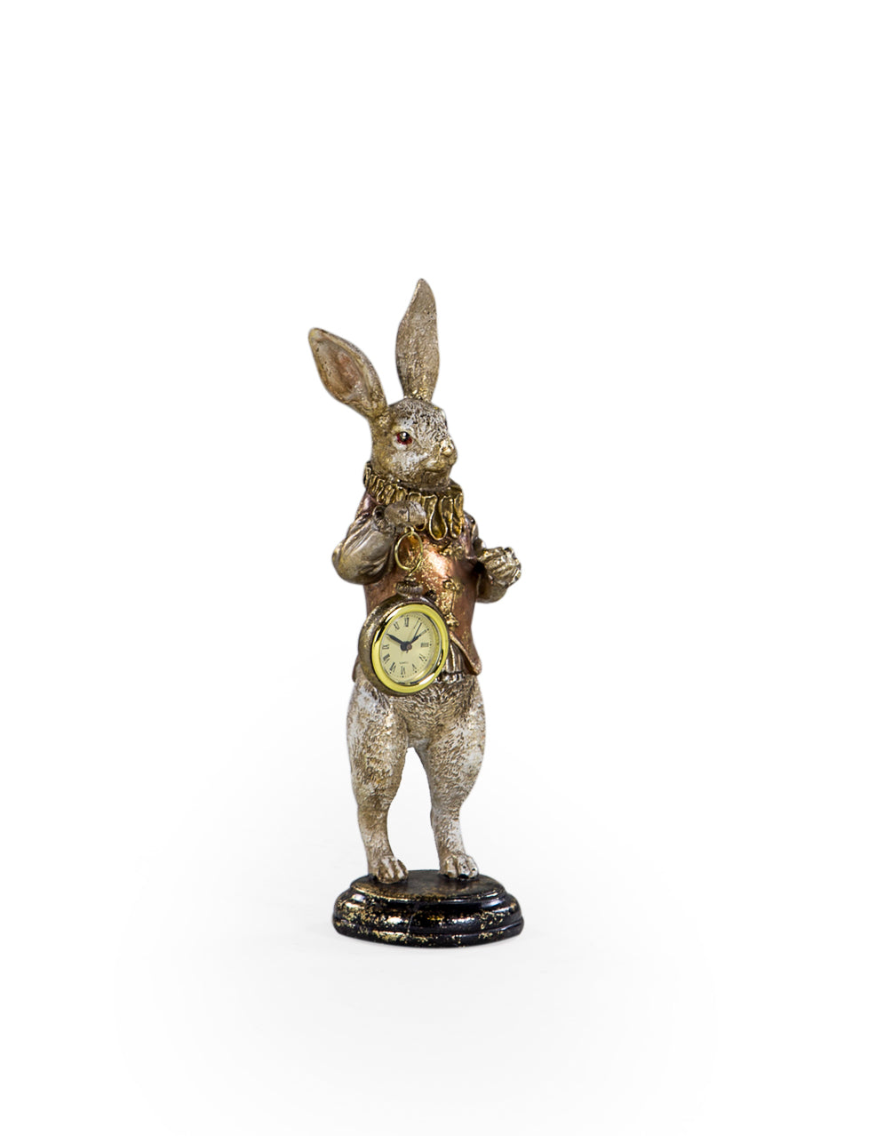 The White Rabbit Standing Clock Figure - Gold