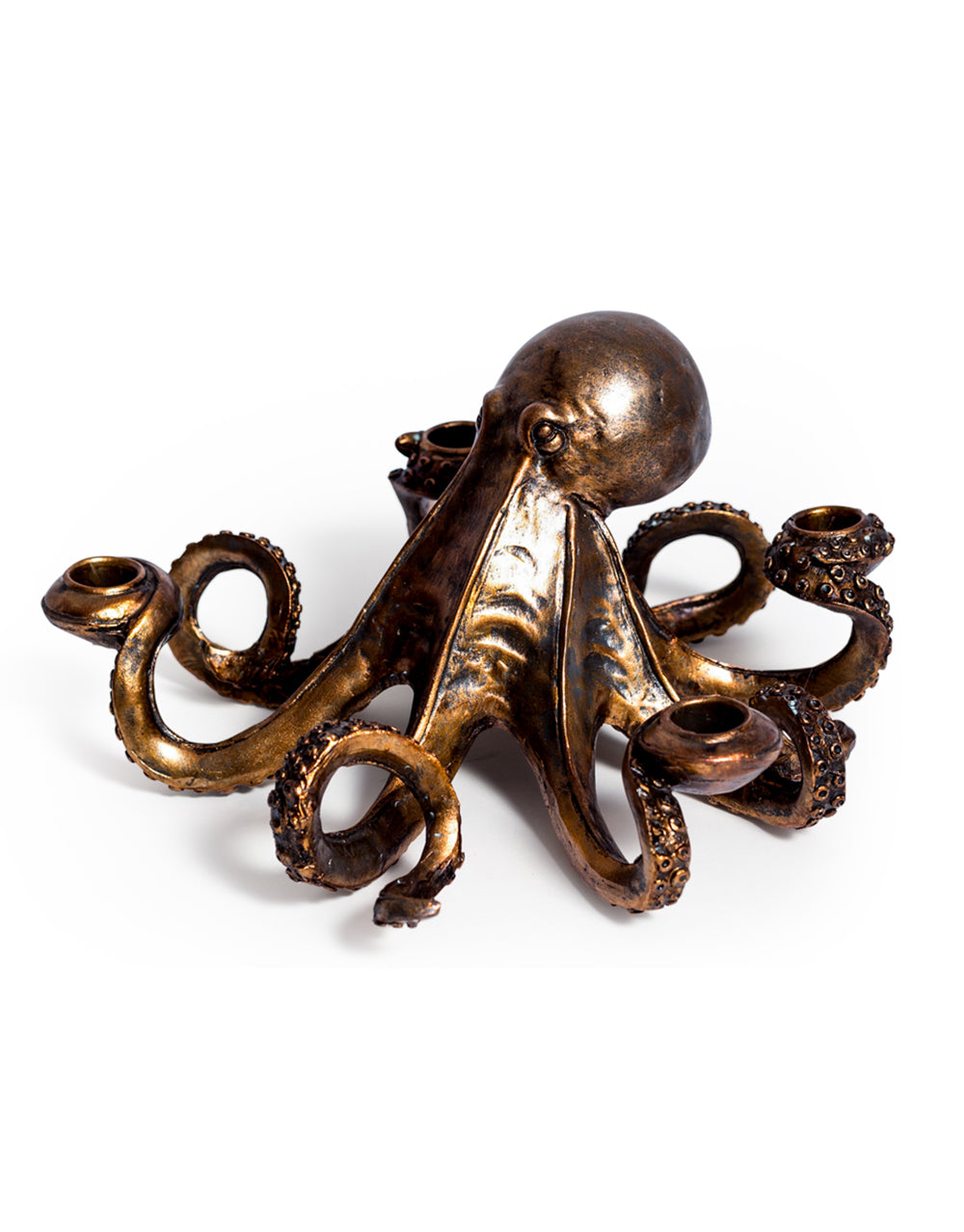 Bronze Octopus Candle Stick