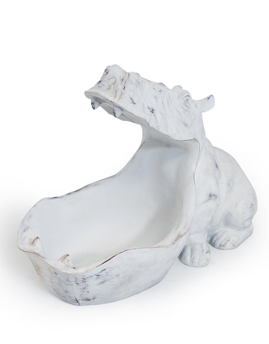 White Hungry Hippo Storage Bowl