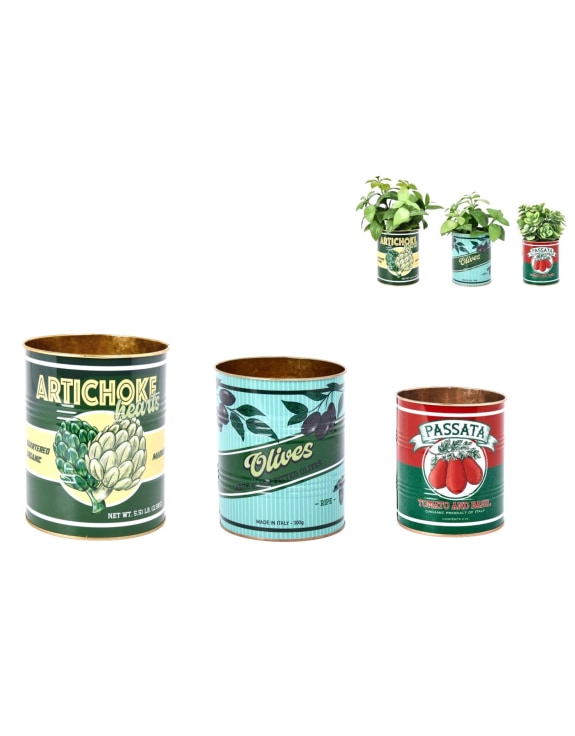 Set Of Three Retro Tins