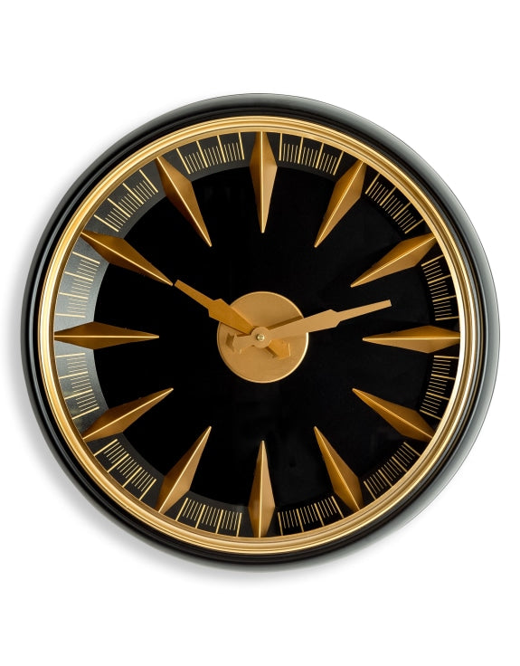 Black & Gold California Wall Clock
