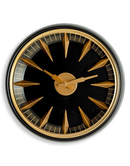 Black & Gold California Wall Clock