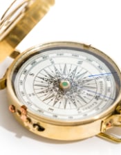 Polished Navigation Compass