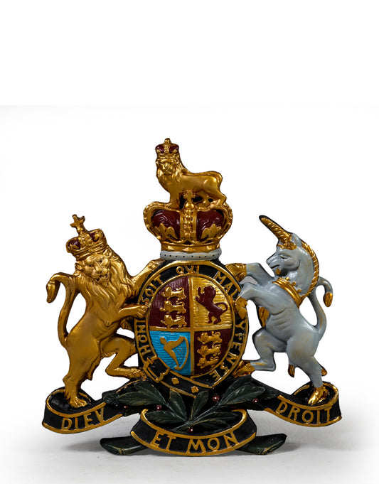 Large Coloured Coat of Arms Wall Plaque