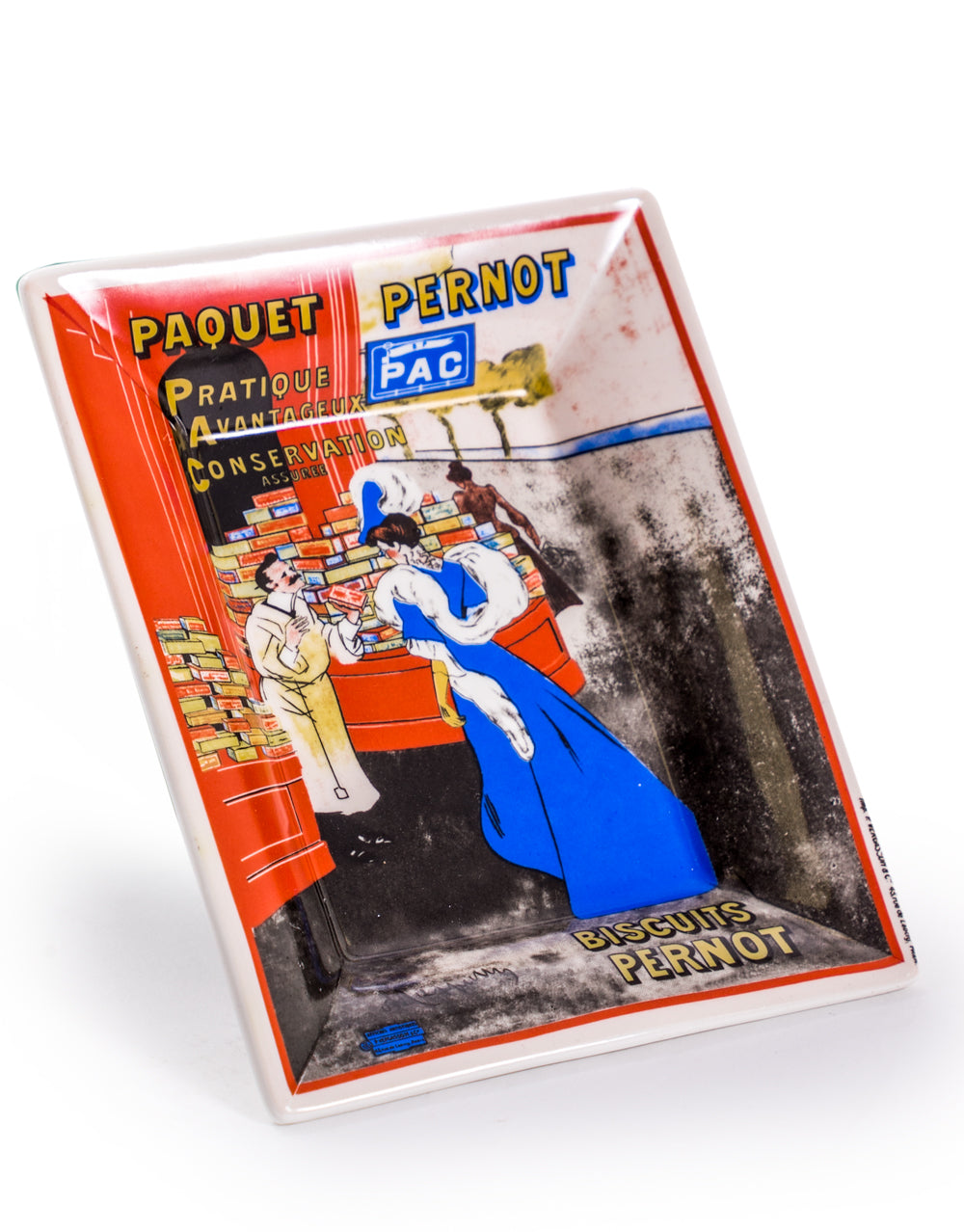 Ceramic "Paquet Pernot" Poster Trinket Plate