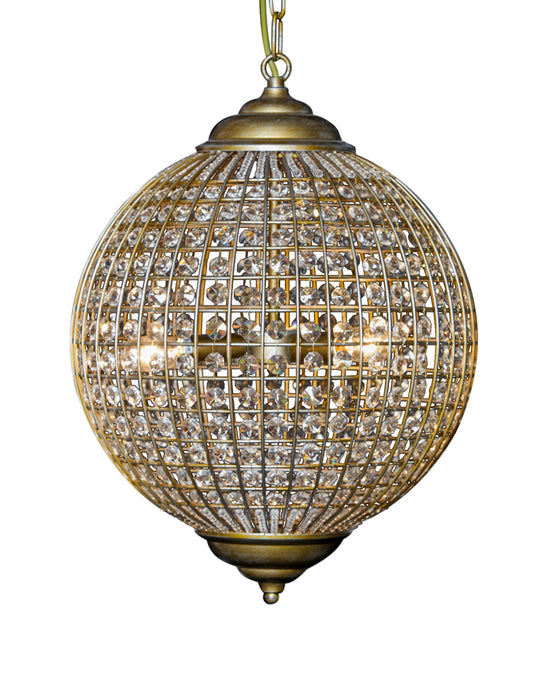 Medium Gold Globe Chandelier