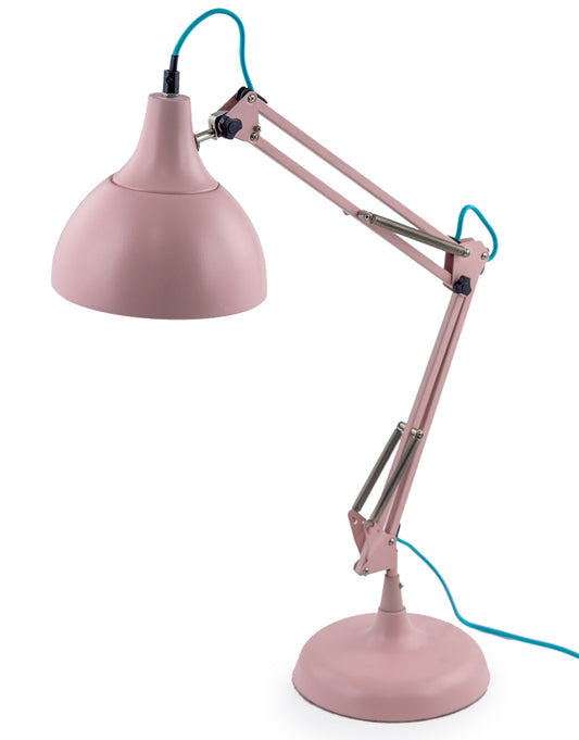 Matt Pink Traditional Desk Lamp