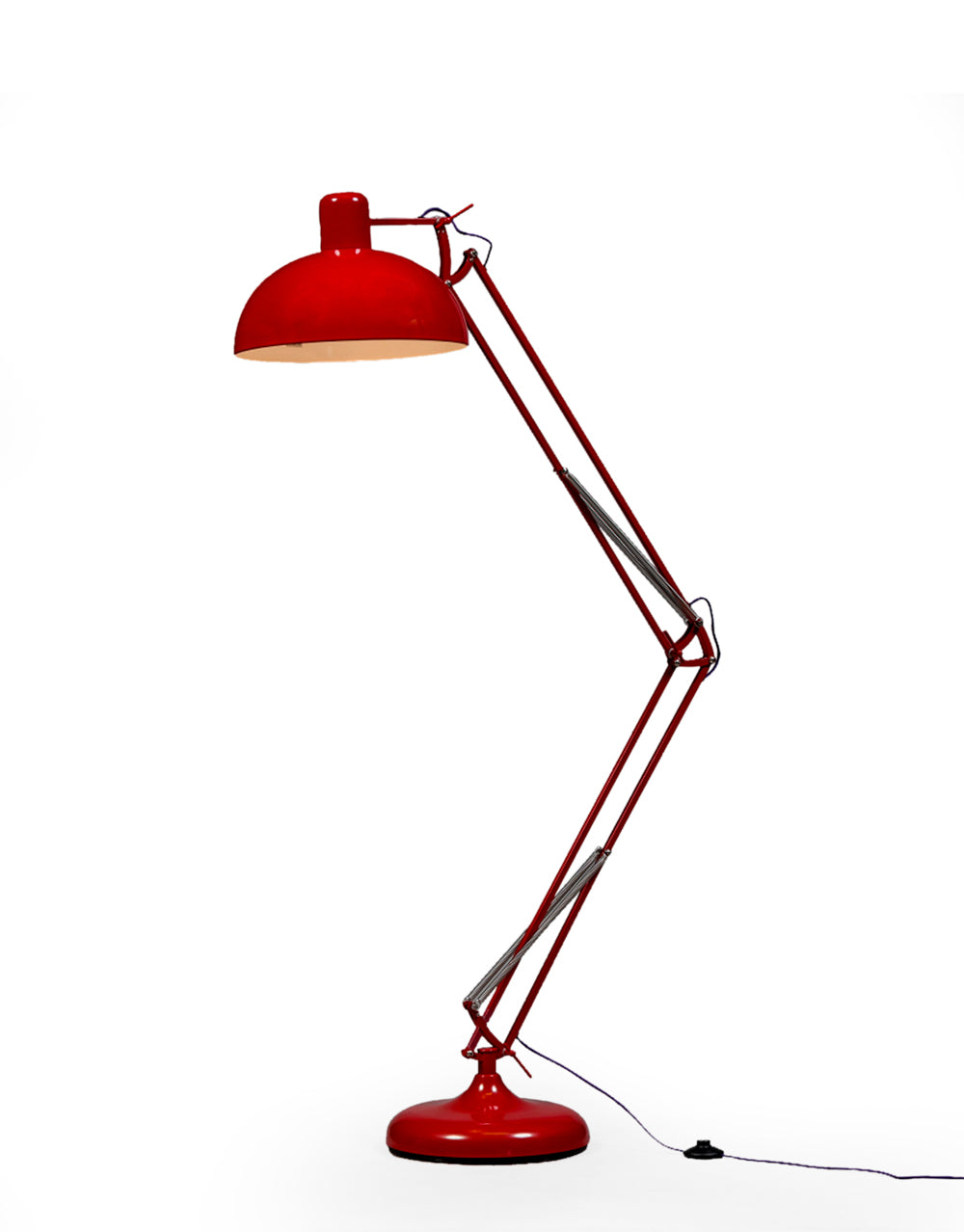 Red Extra Large Classic Desk Style Floor Lamp