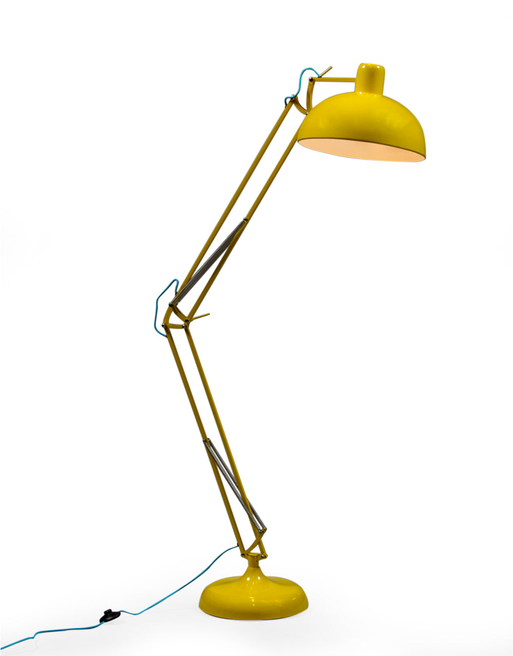 Yellow Extra Large Classic Desk Style Floor Lamp