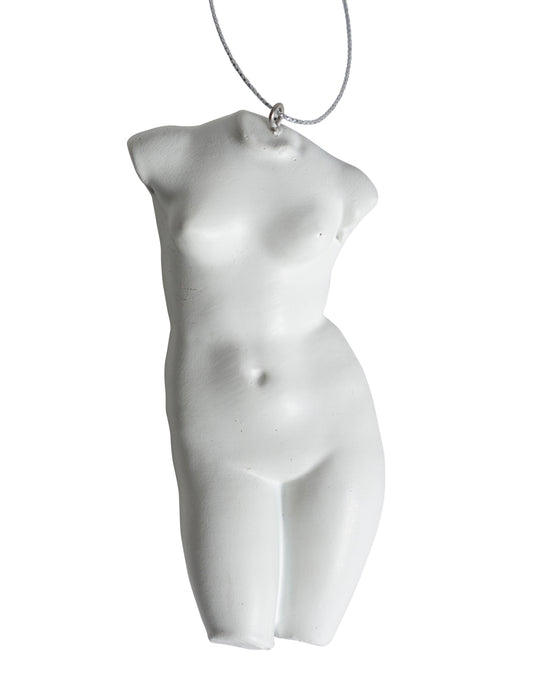 White Female Torso Hanging Decoration