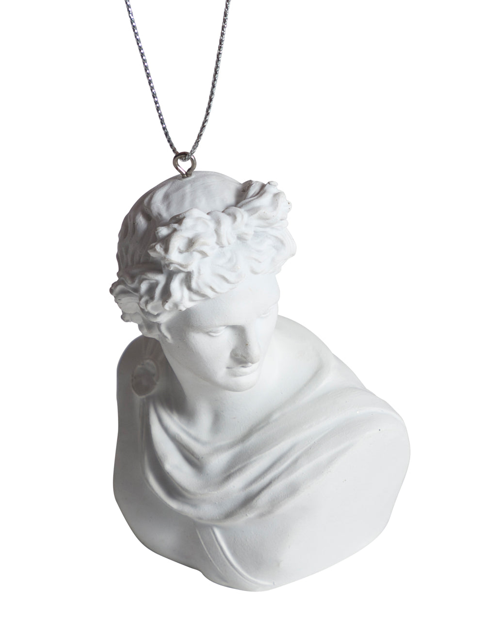 White Apollo Bust Hanging Decoration