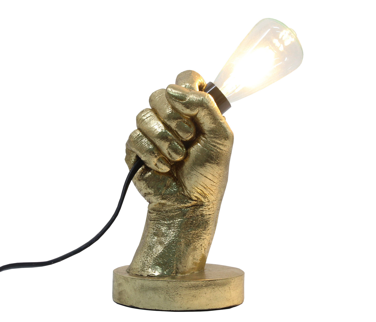 Gold "Hand Held" Table Lamp