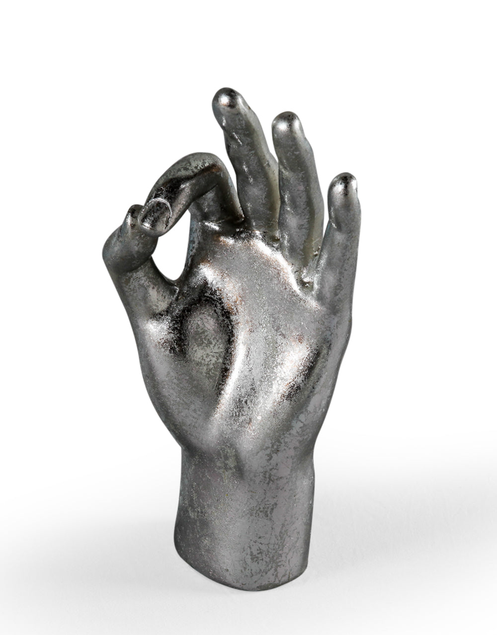 Silver "OK" Hand Figure