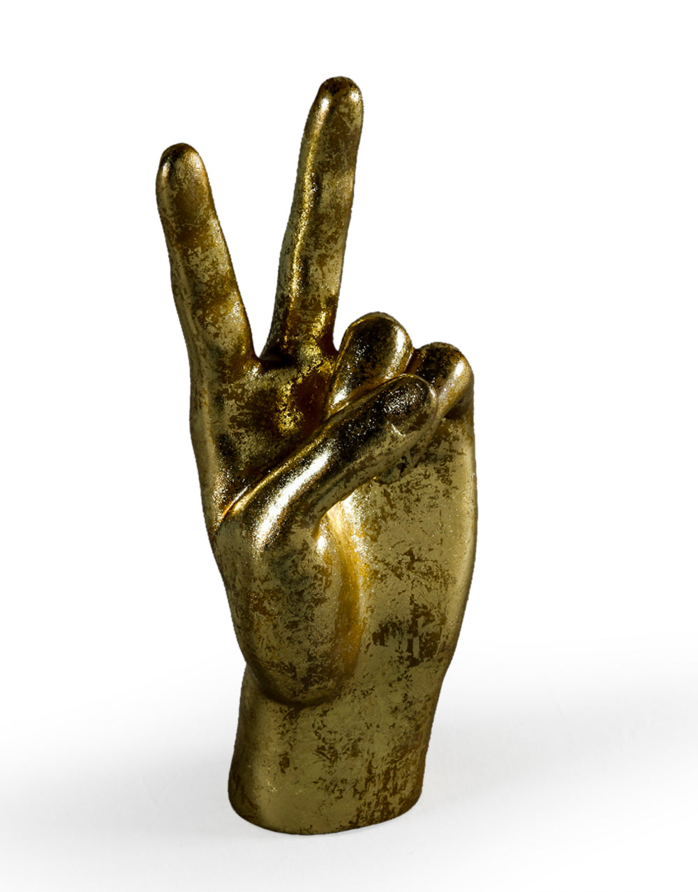 Gold "Peace" Hand Figure