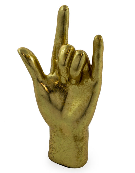 Gold "Rock On!" Hand Figure