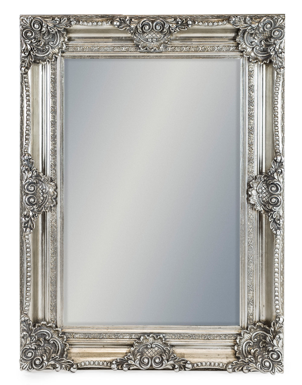 Silver Rectangular Classic Mirror