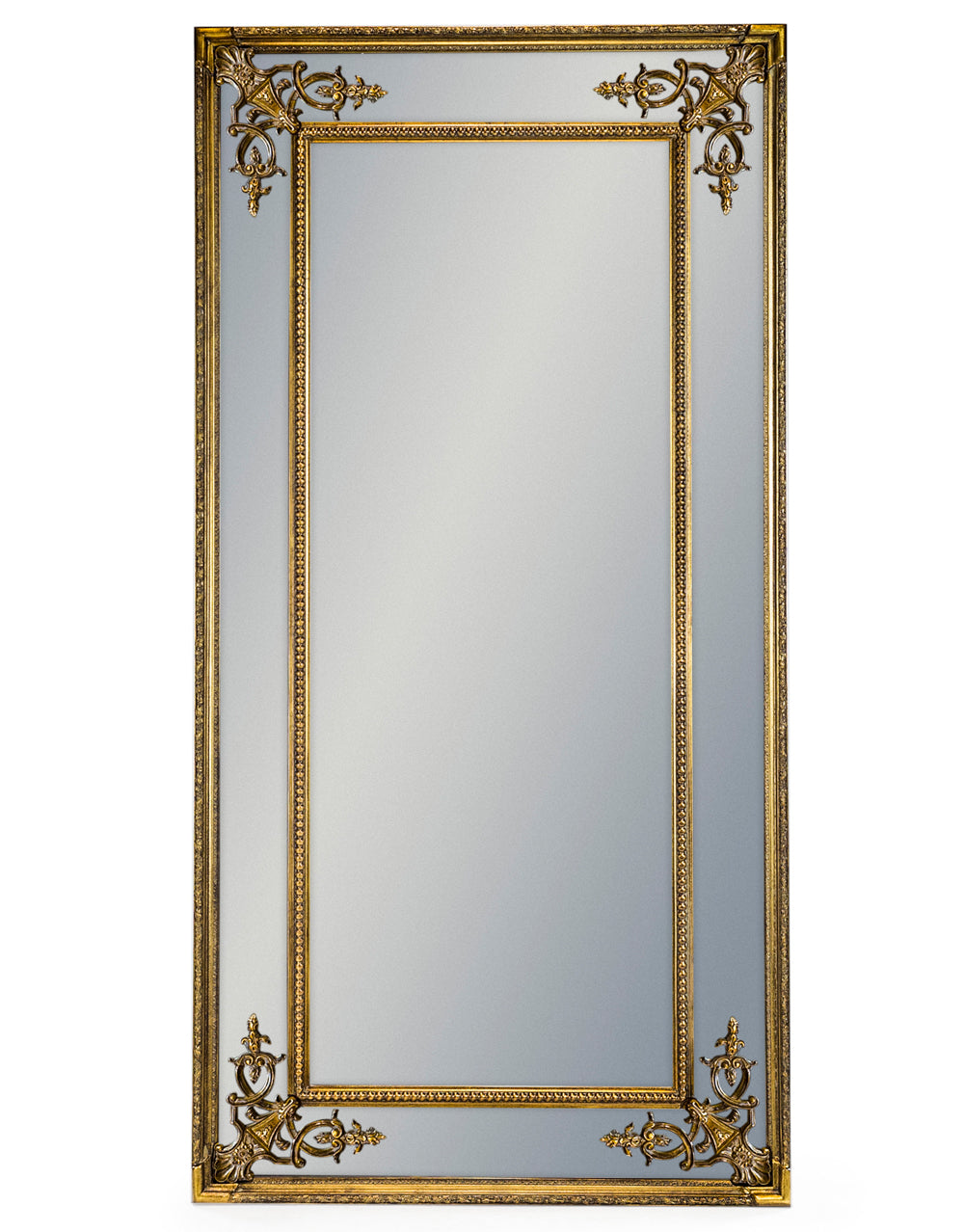 Tall Gold French Mirror without Crest
