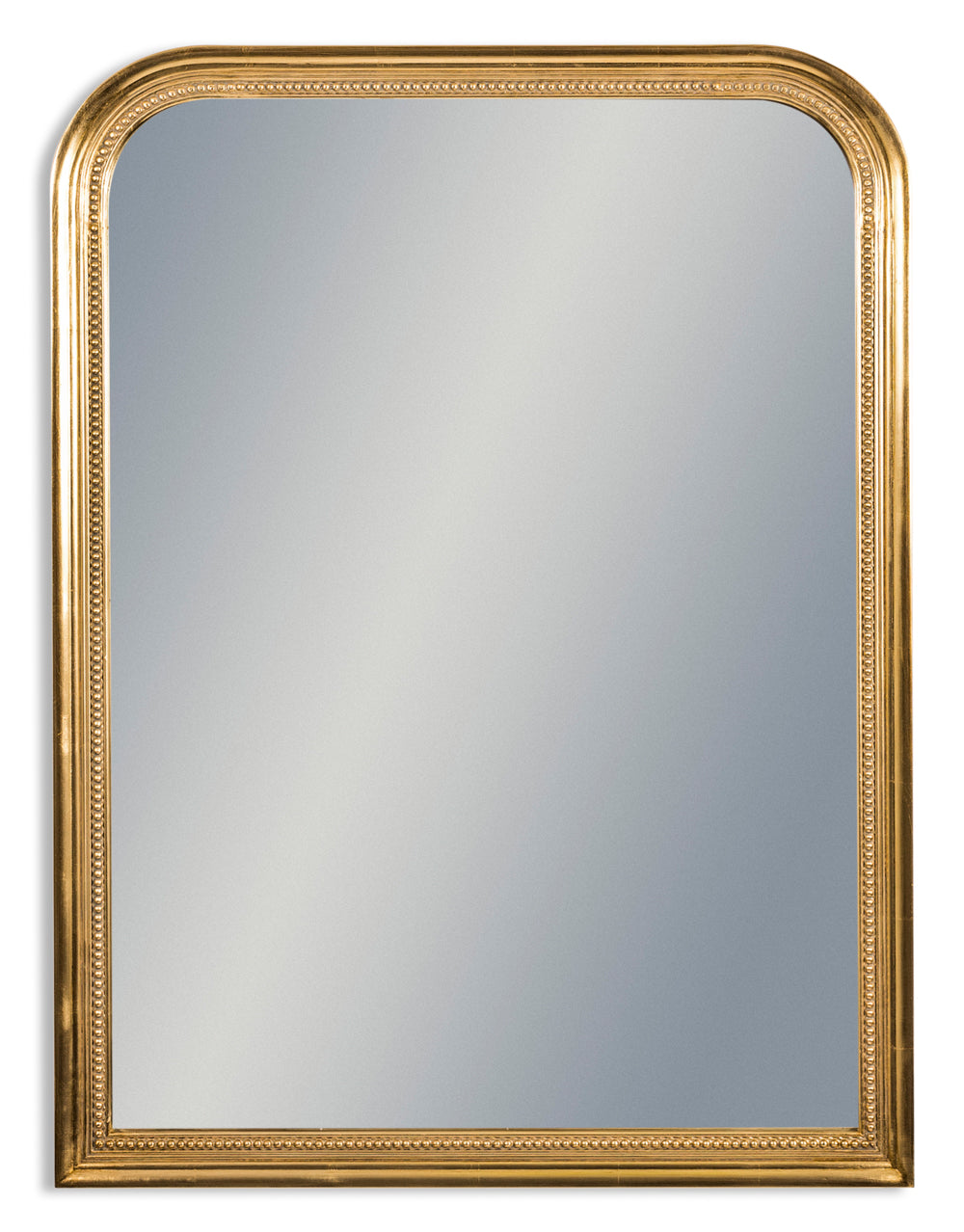 Antique Gold Beaded Portrait Wall Mirror