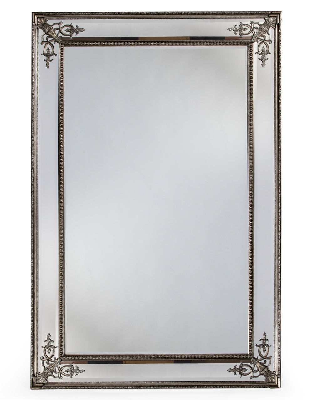 Large Silver French Mirror