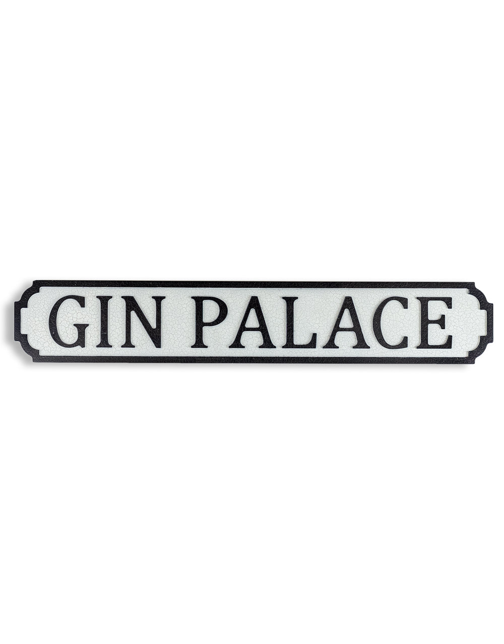 Antiqued Wooden "Gin Palace" Road Sign