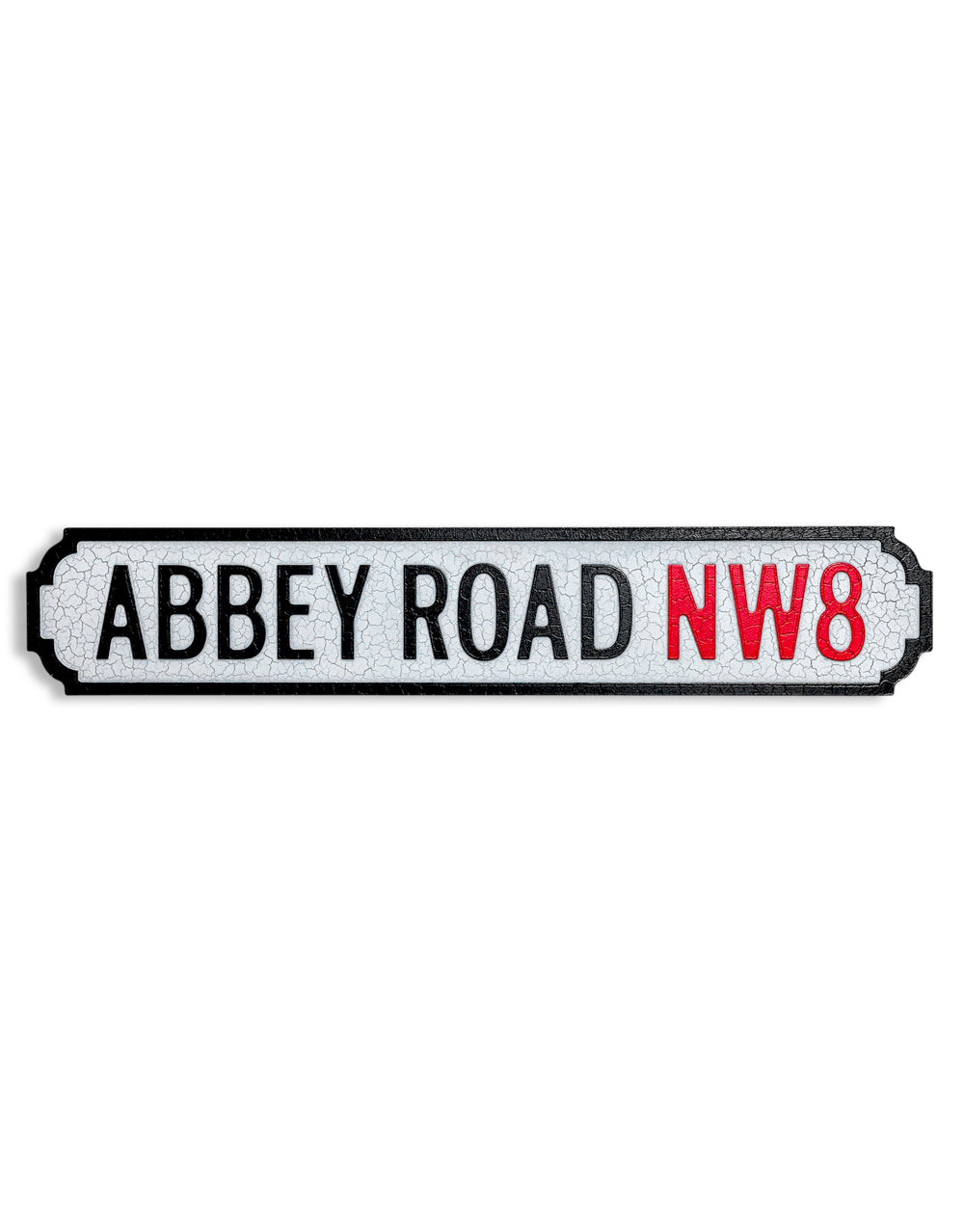 Antiqued Wooden "Abbey Road NW8" Road Sign