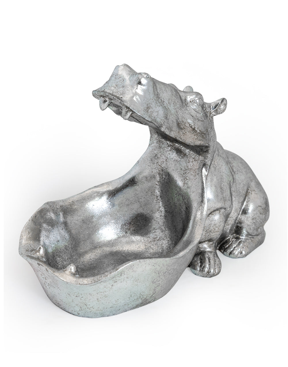Silver Hungry Hippo Storage Bowl