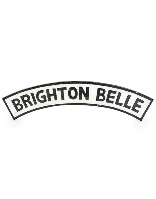 Cast Iron Antiqued "Brighton Belle" Railway Sign