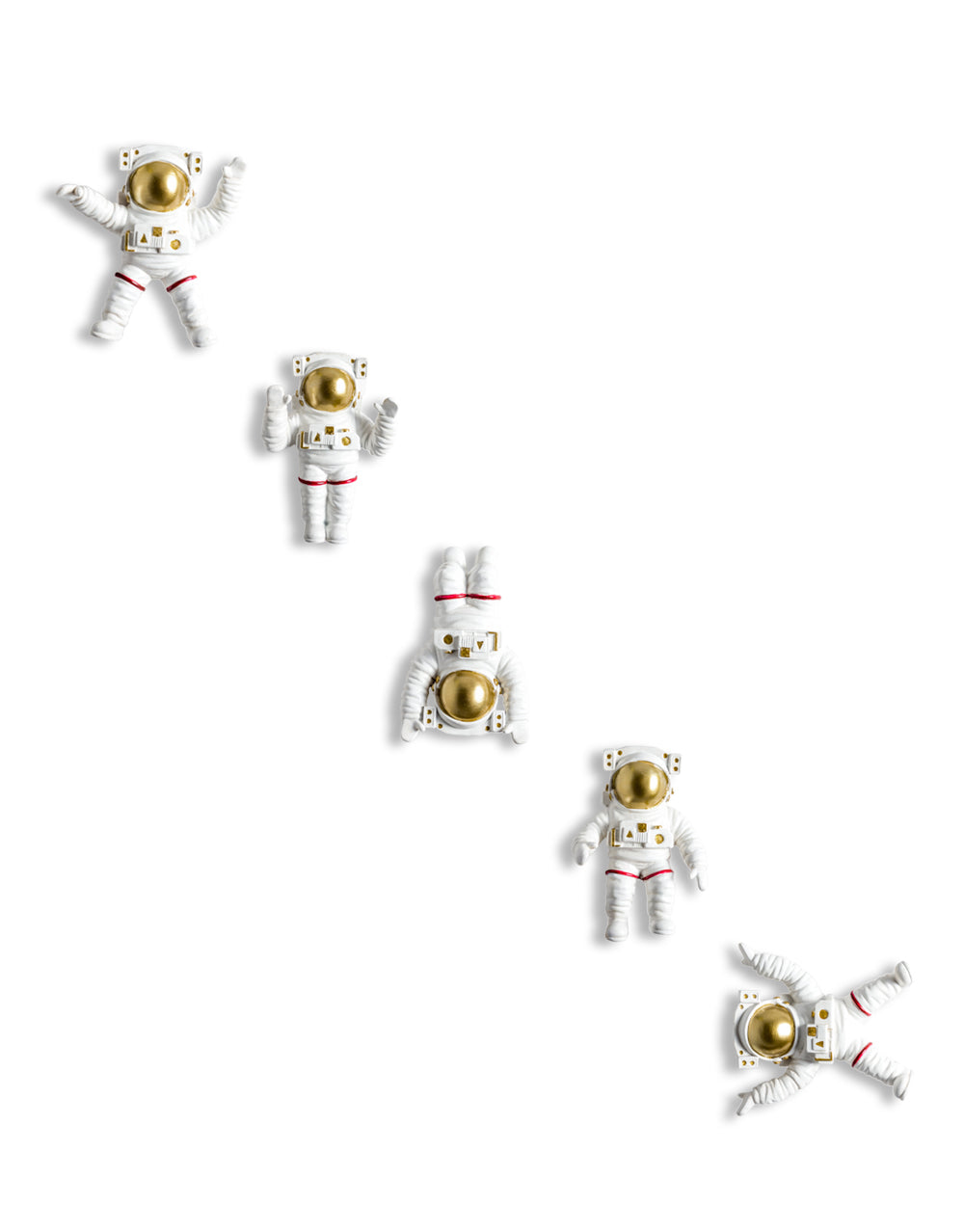 Set of 5 Floating Astronaut Wall Figures